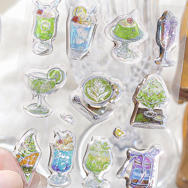 BGM Crystal Seal in Cafe A La Mode for Harmony — BGM decorative sticker — for journaling, planners and scrapbooking, at Cityluxe Singapore