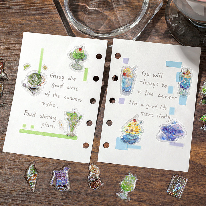 BGM Crystal Seal in Cafe A La Mode for Harmony — BGM decorative sticker — for journaling, planners and scrapbooking, at Cityluxe Singapore