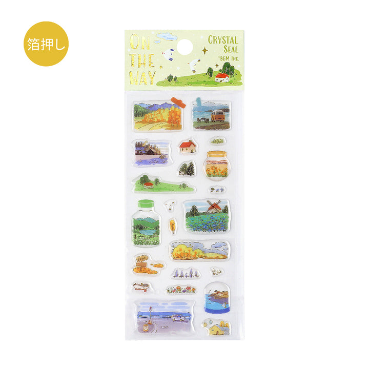 BGM Crystal Seal in Traveling Scenery — BGM decorative sticker — for journaling, planners and scrapbooking, at Cityluxe Singapore