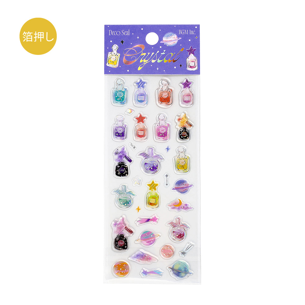 BGM Crystal Seal in Planet Parfum — BGM decorative sticker — for journaling, planners and scrapbooking, at Cityluxe Singapore