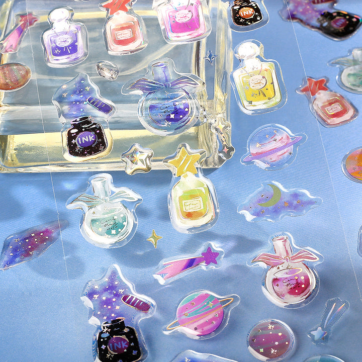 BGM Crystal Seal in Planet Parfum — BGM decorative sticker — for journaling, planners and scrapbooking, at Cityluxe Singapore