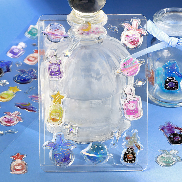 BGM Crystal Seal in Planet Parfum — BGM decorative sticker — for journaling, planners and scrapbooking, at Cityluxe Singapore