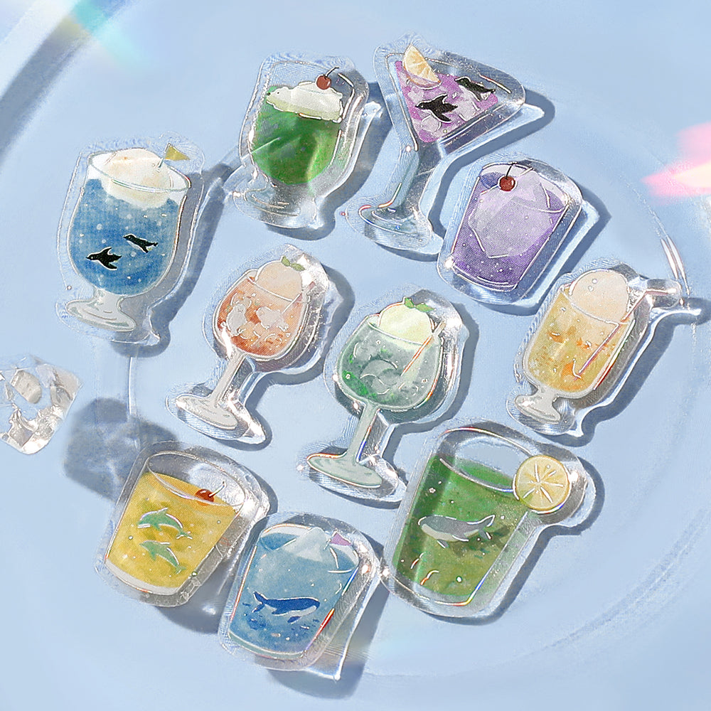 BGM Summer Limited Crystal Seal - Sea and Soda — close-up