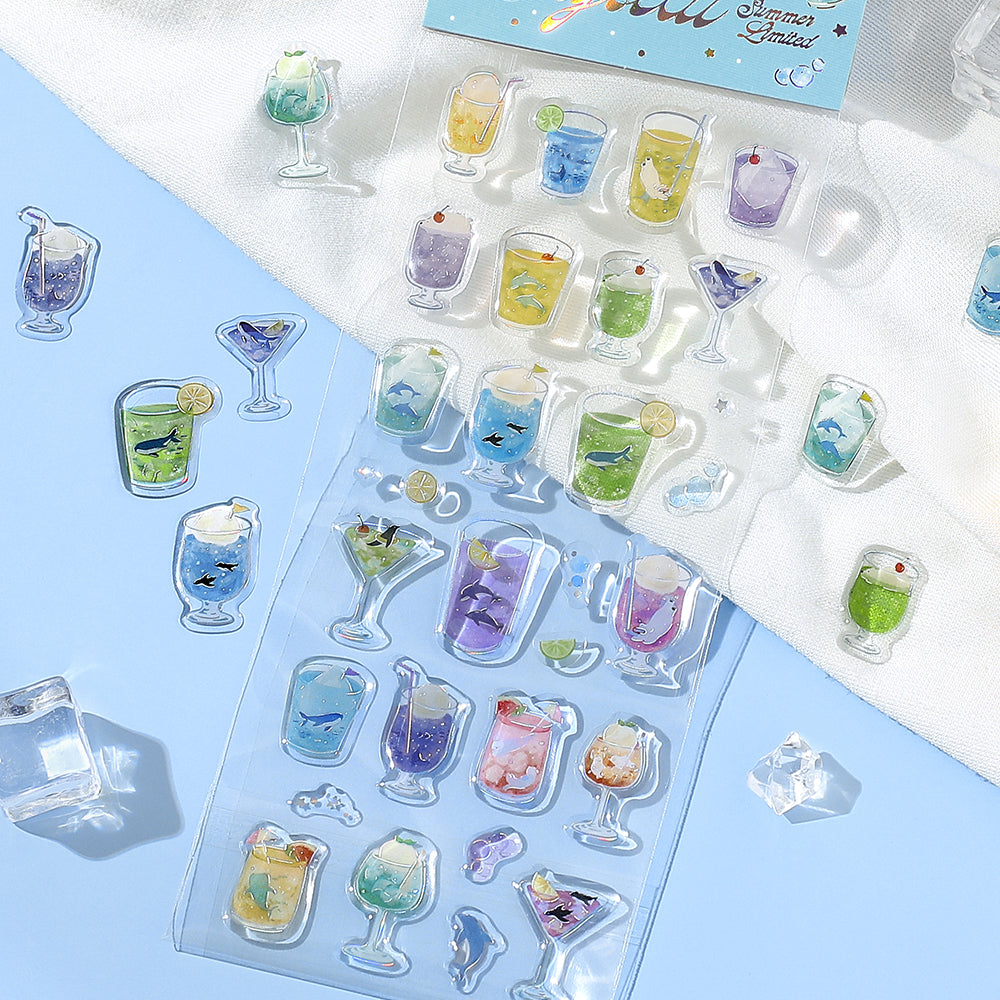 BGM Summer Limited Crystal Seal - Sea and Soda — in use