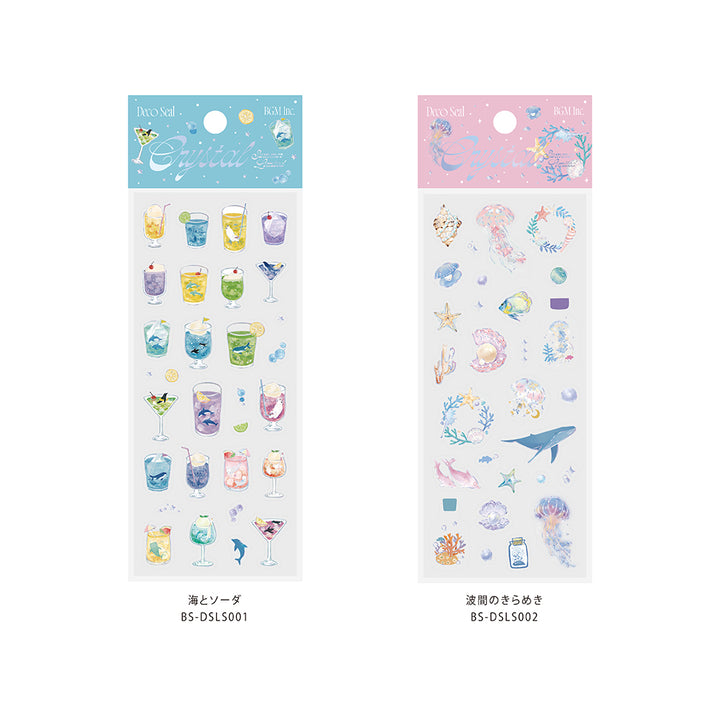 BGM Summer Limited Crystal Seal - Sea and Soda — flat lay