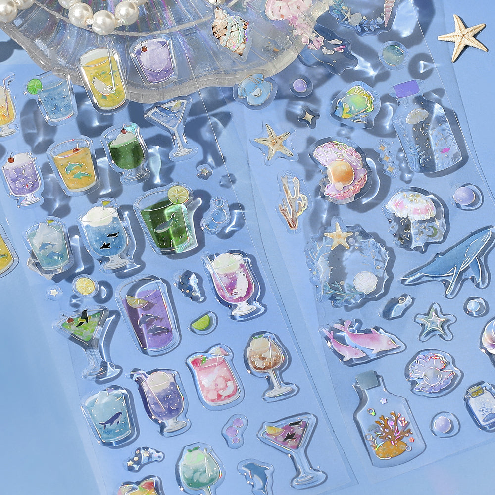 BGM Summer Limited Crystal Seal - Sparkle Between the Waves — detail view
