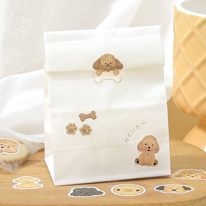 BGM Foil Stamping Flake Seal: Fluffy Animals - Meringue Dog