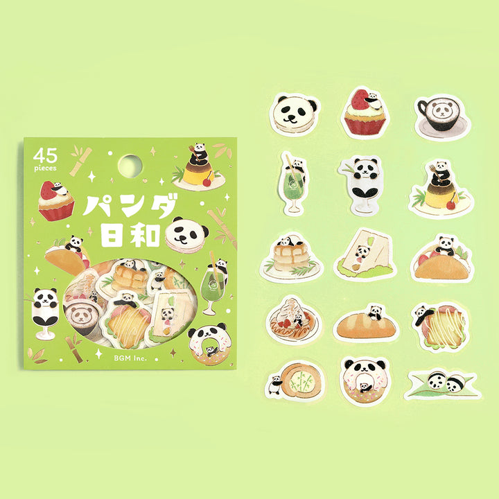 BGM Foil Stamping Flake Seal: Panda Days – Tea Room — side view