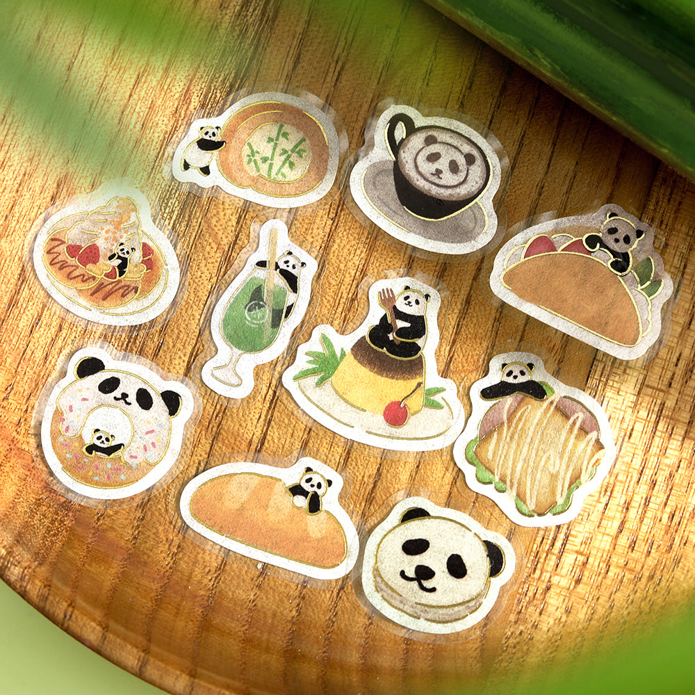 BGM Foil Stamping Flake Seal: Panda Days – Tea Room — detail view