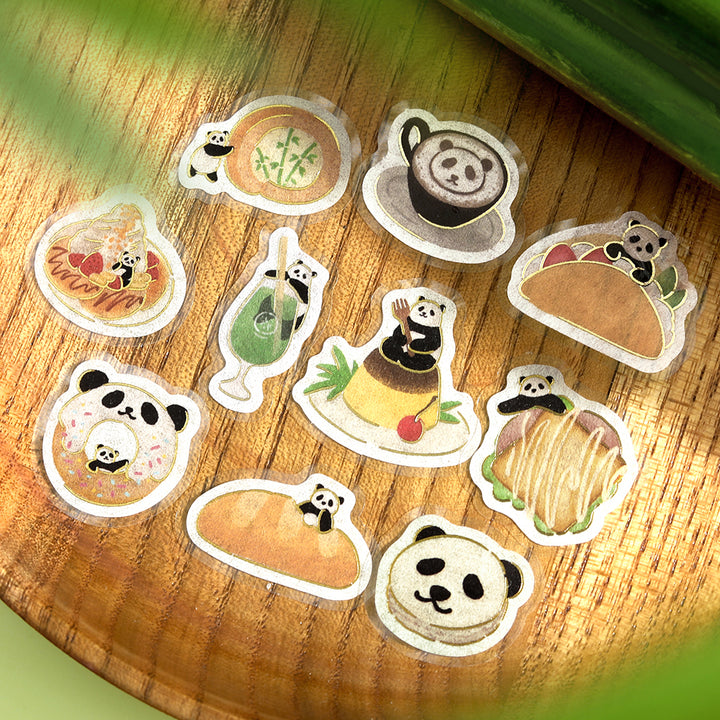 BGM Foil Stamping Flake Seal: Panda Days – Tea Room — detail view