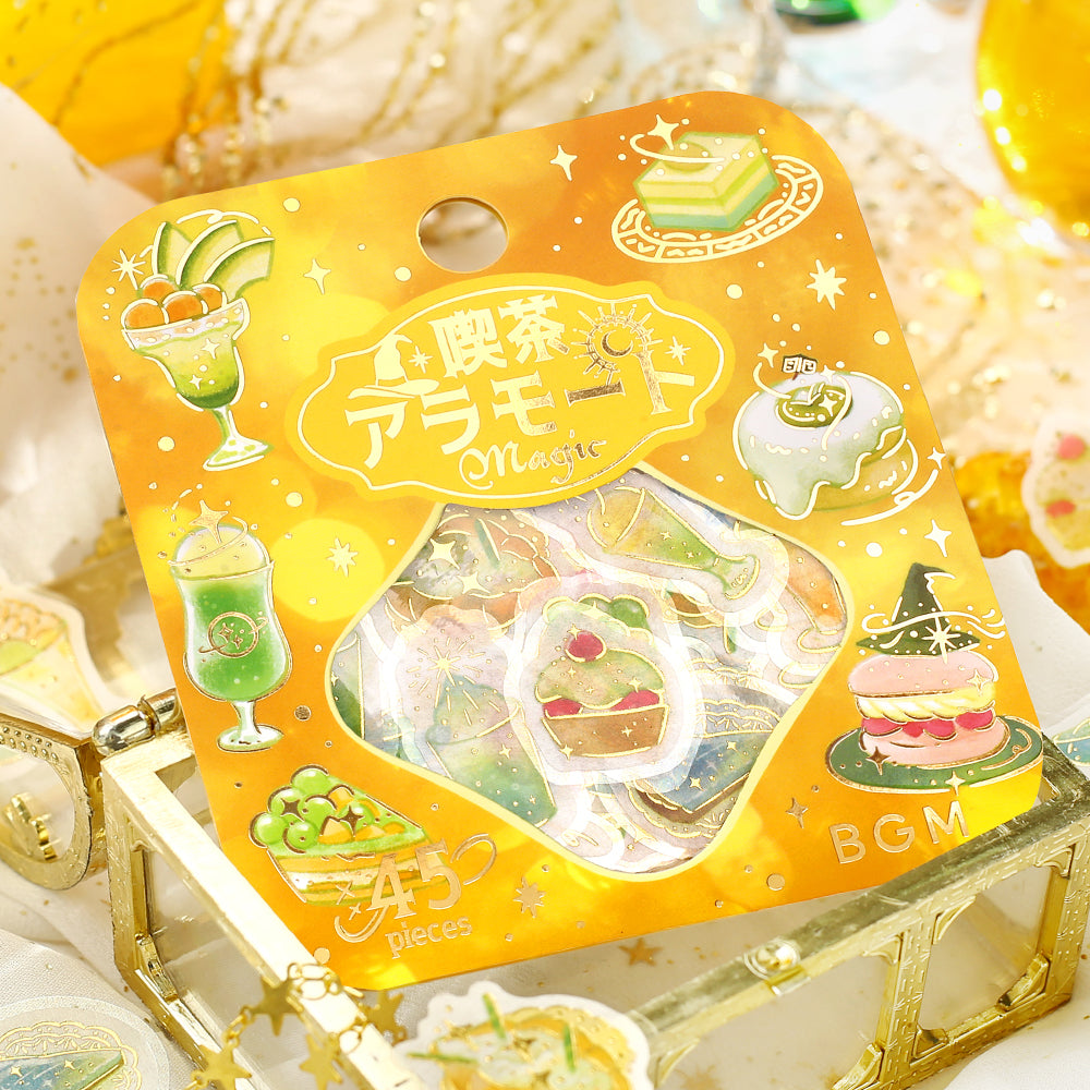 BGM Foil Stamping Flake Seal: Café à la Mode Magic Light — in use