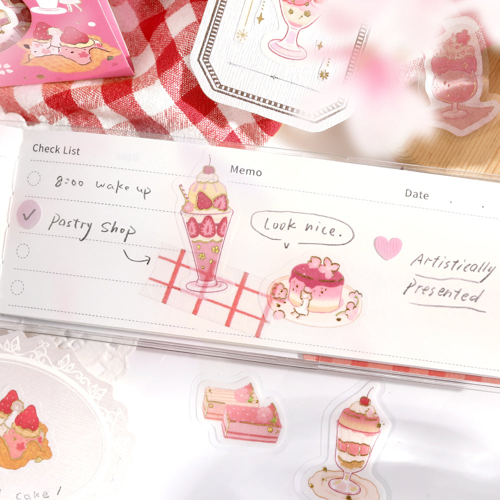 BGM Cherry Blossom Limited Edition: Cherry Blossom Sweets — BGM decorative sticker — for journaling planners and scrapbooking, at Cityluxe Singapore