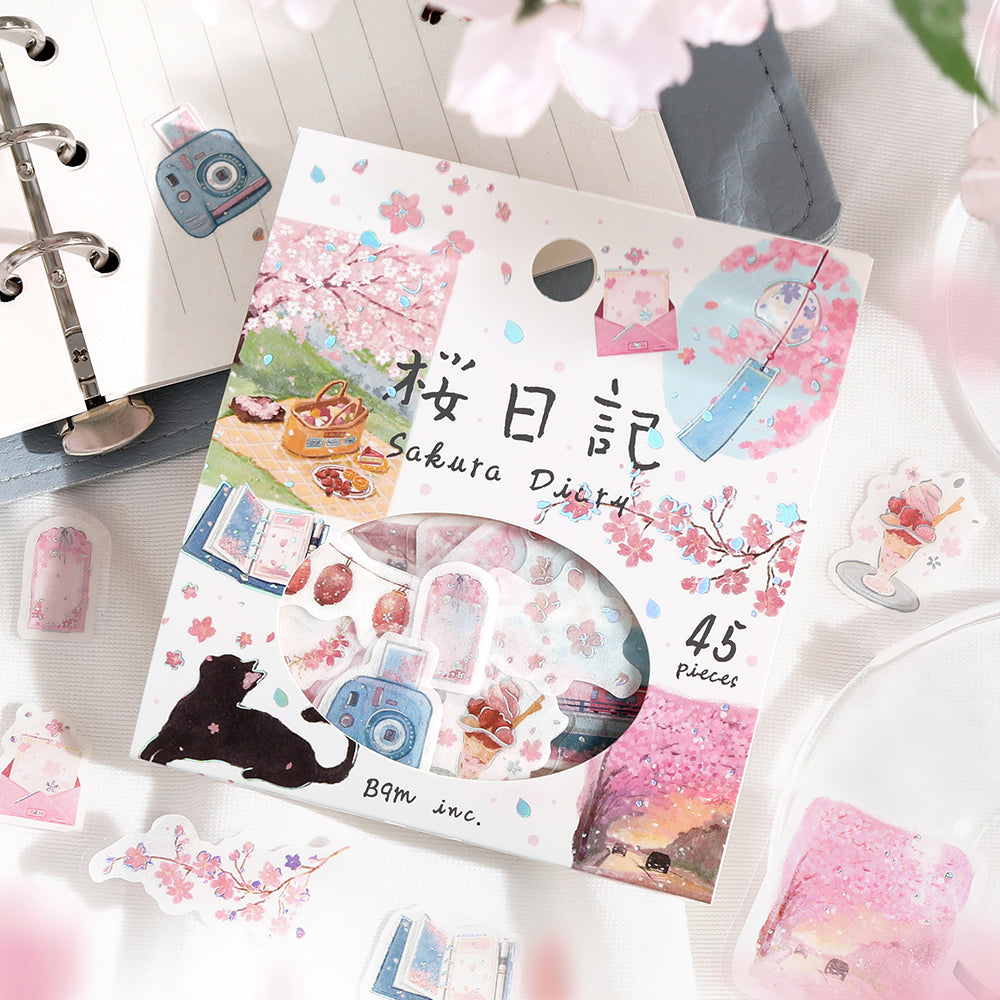 BGM Cherry Blossom Limited Edition: Cherry Blossom Diary — in use
