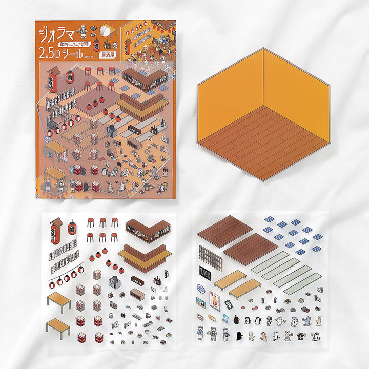 BGM Diorama 2.5D Seat Seal - Izakaya (Japanese-style Pub) — side view