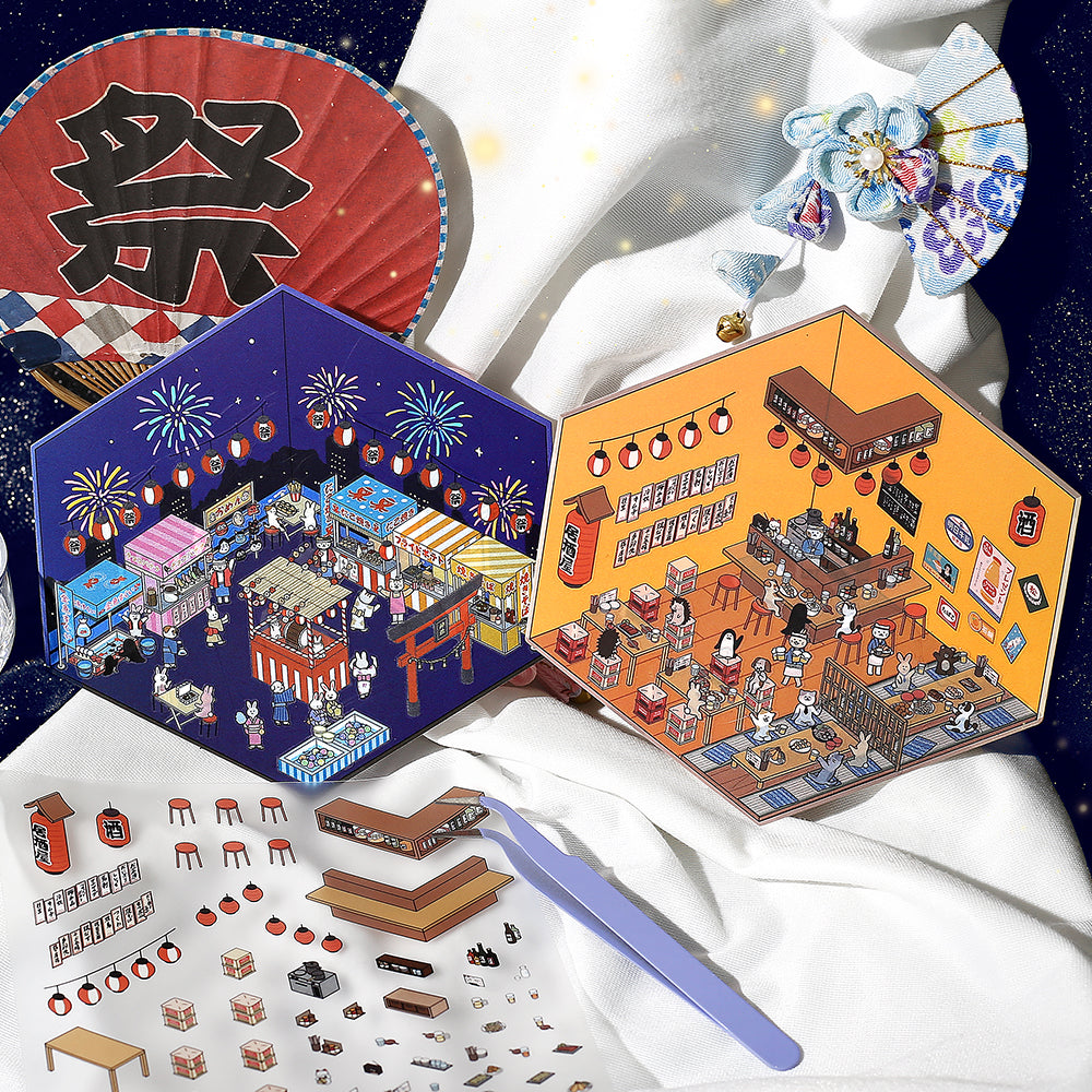 BGM Diorama 2.5D Seat Seal - Festivals — with packaging
