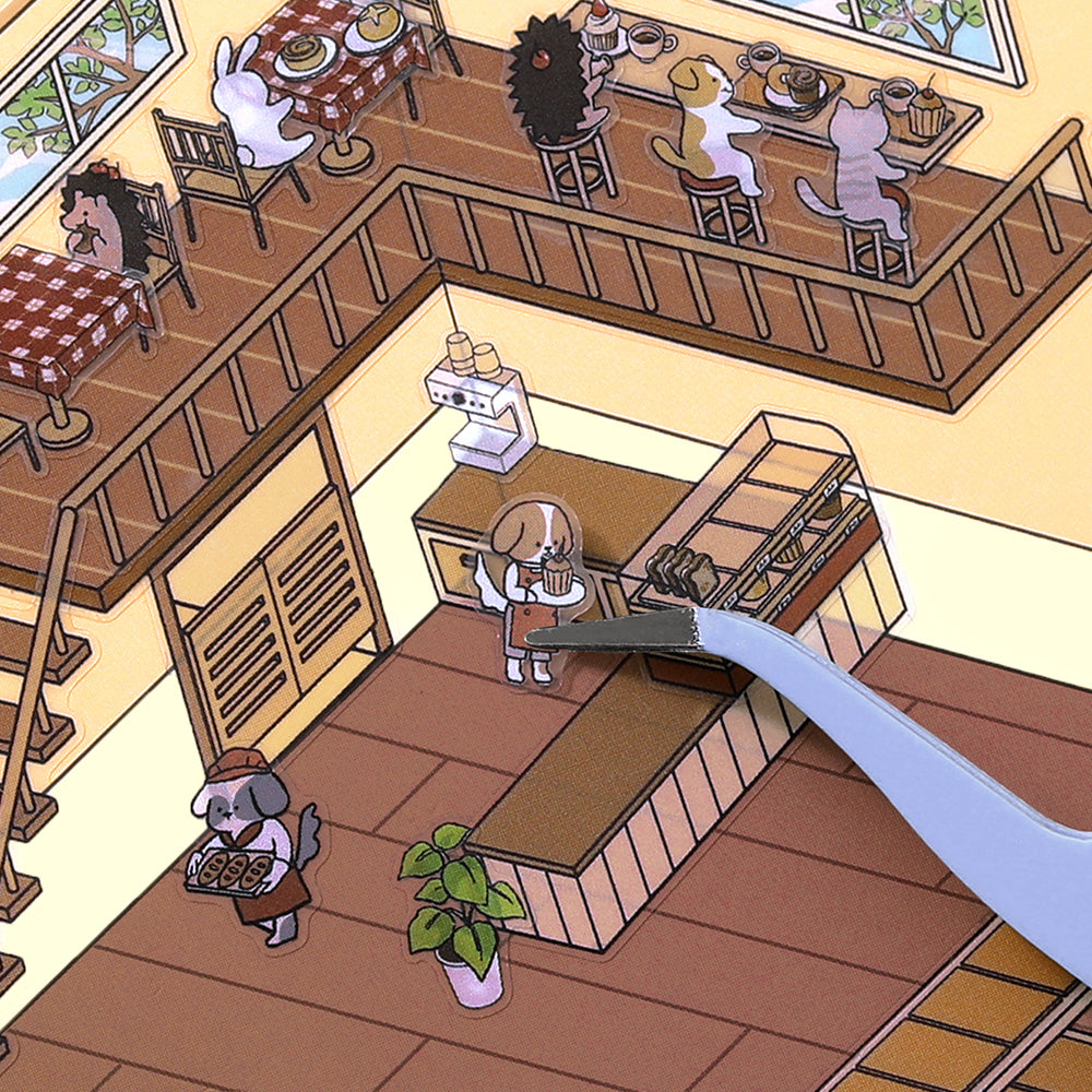 BGM Diorama 2.5D Seat Seal – Bakery Stickers Set