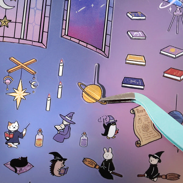 将图片加载到图库查看器，BGM Diorama 2.5D Seat Seal – Fantasy World Stickers Set
