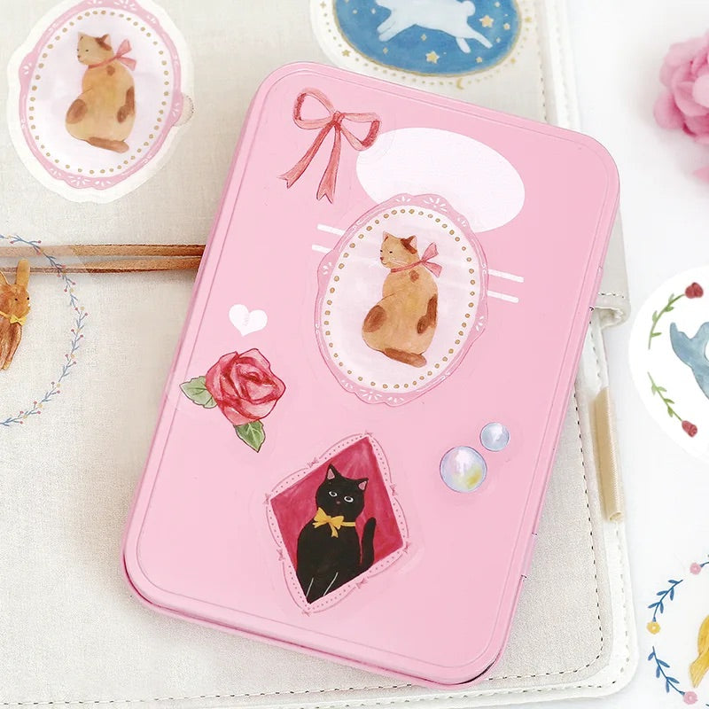 BGM Clear Seal: Maiden Brooch in Animal — BGM decorative sticker — for journaling planners and scrapbooking, at Cityluxe Singapore