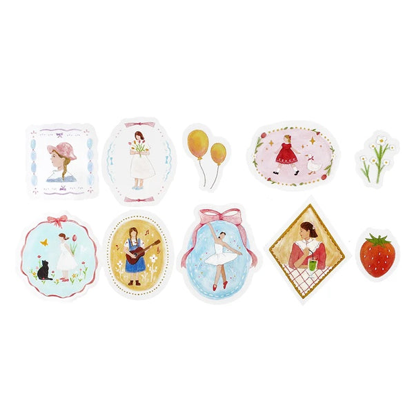 BGM Clear Seal: Maiden Brooch - Girl — front view