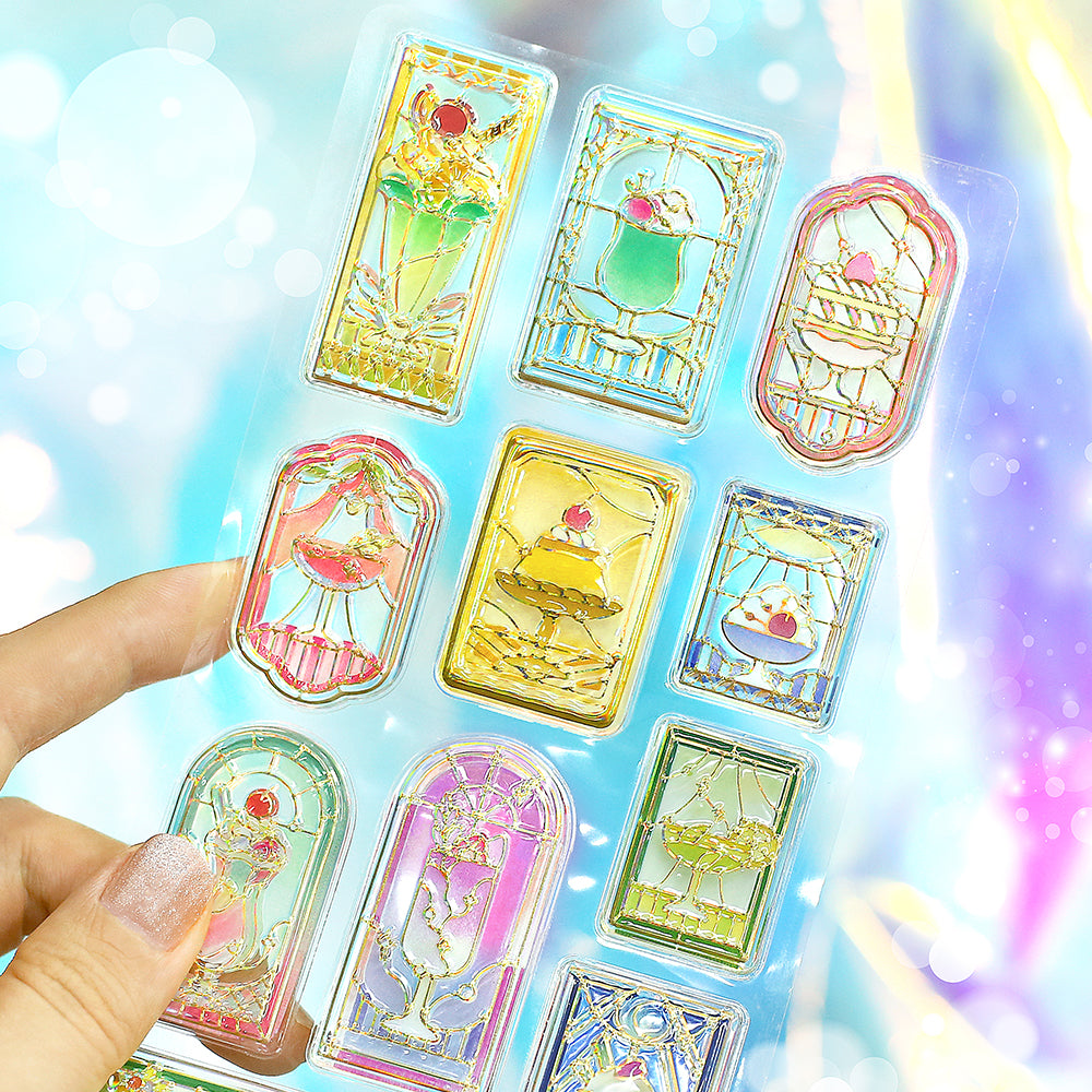 BGM Kyururun Seal: Café à la Mode Stained Glass