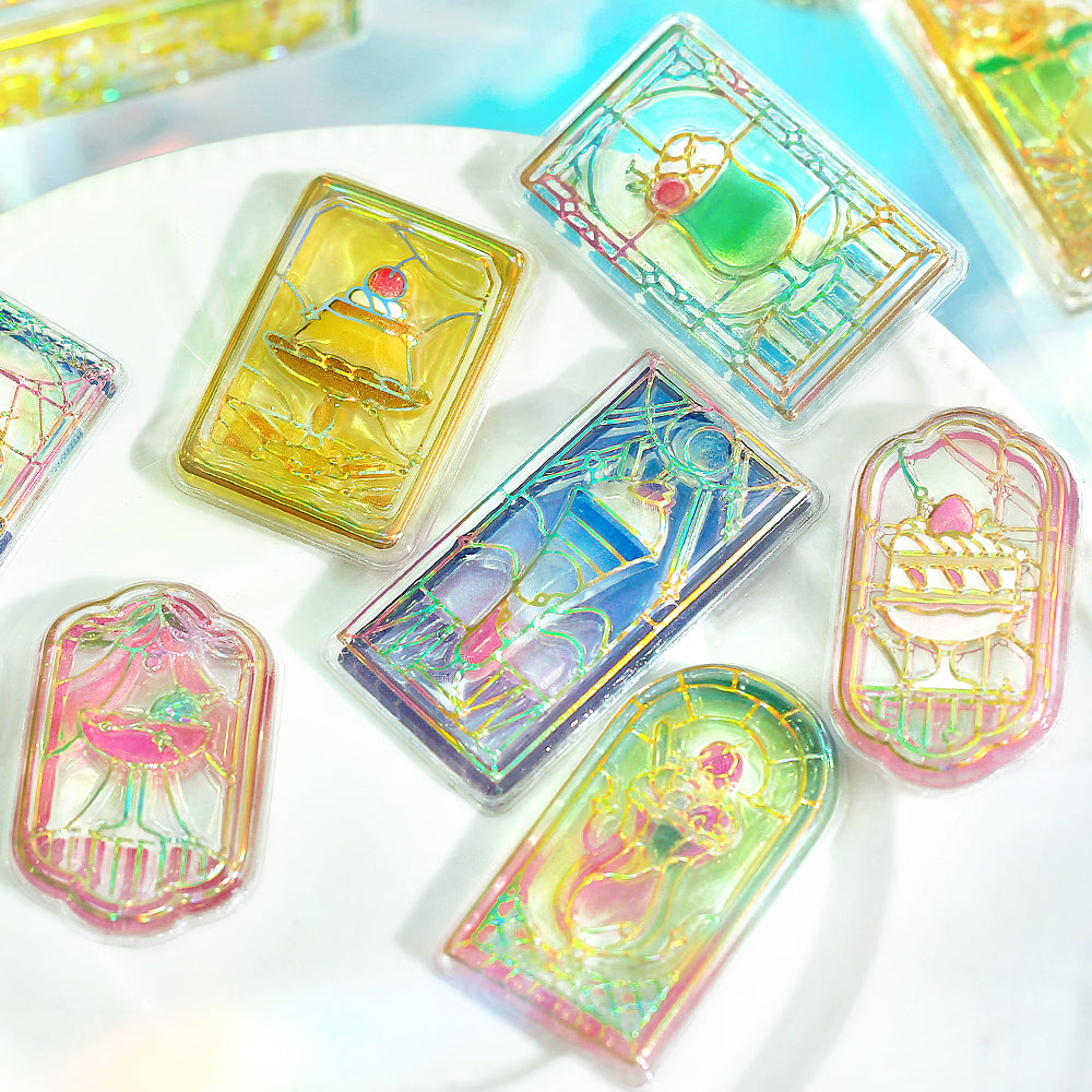 BGM Kyururun Seal: Café à la Mode Stained Glass