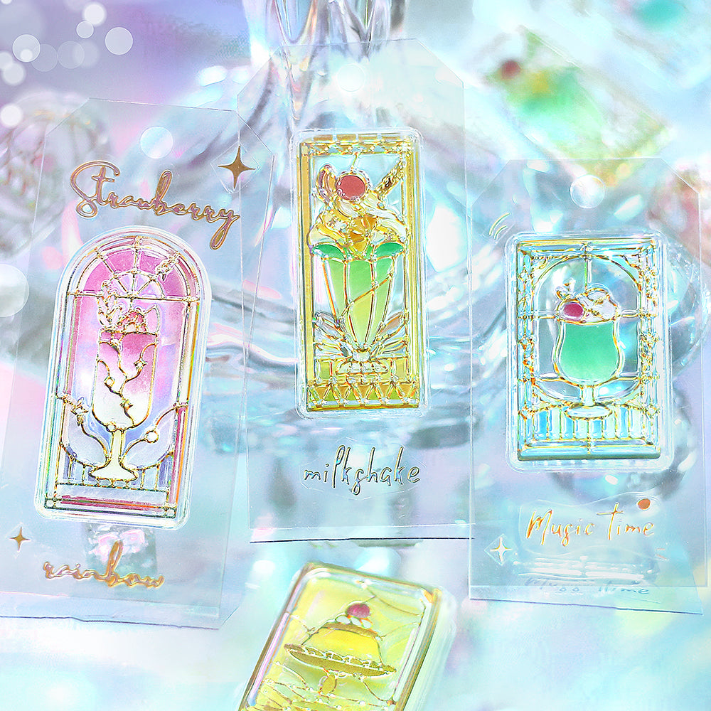 BGM Kyururun Seal: Café à la Mode Stained Glass