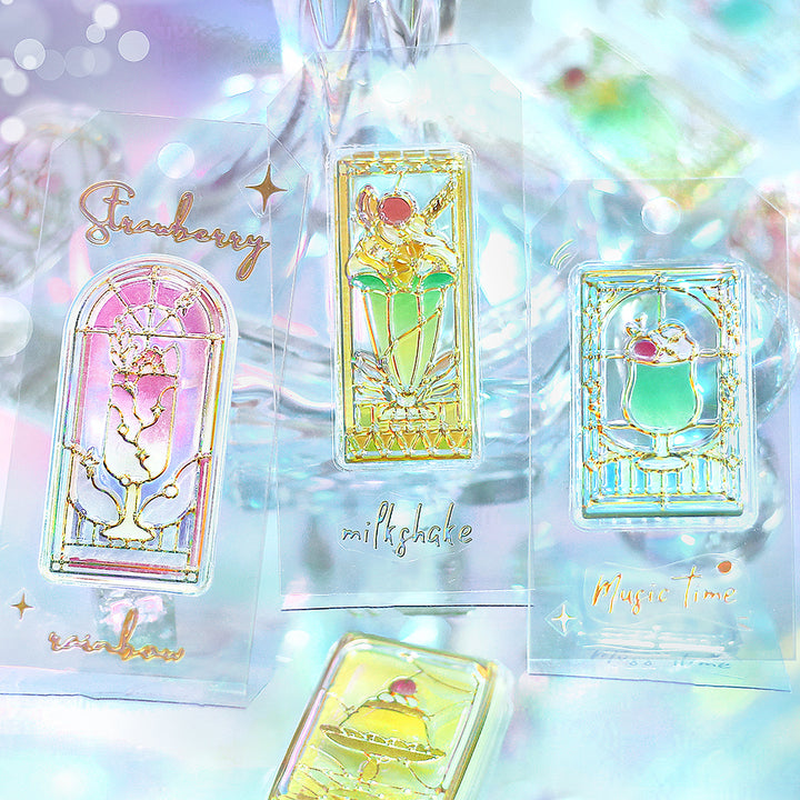 BGM Kyururun Seal: Café à la Mode Stained Glass