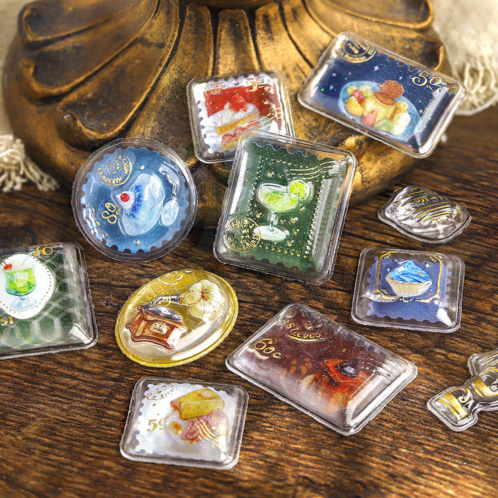 BGM Kyururun Seal: Café à la Mode Post Office — detail view