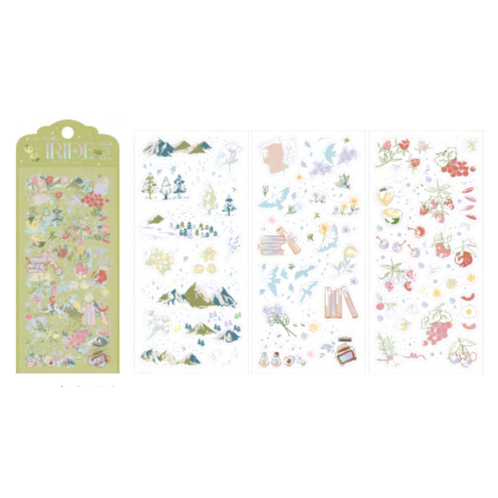 BGM Foil Stamping Iride Seal: Iride in Natural — BGM decorative sticker — for journaling, planners and scrapbooking, at Cityluxe Singapore