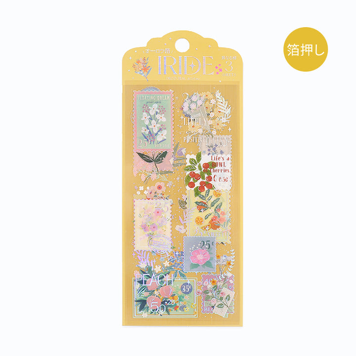 BGM Foil Stamping Iride Seal: Iride in Post Office — BGM decorative sticker — for journaling, planners and scrapbooking, at Cityluxe Singapore