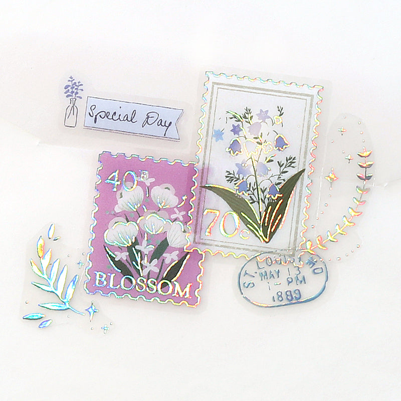 BGM Foil Stamping Iride Seal: Iride in Post Office — BGM decorative sticker — for journaling, planners and scrapbooking, at Cityluxe Singapore