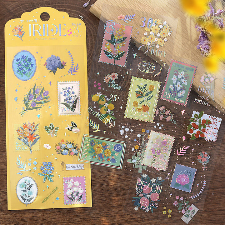BGM Foil Stamping Iride Seal: Iride in Post Office — BGM decorative sticker — for journaling, planners and scrapbooking, at Cityluxe Singapore