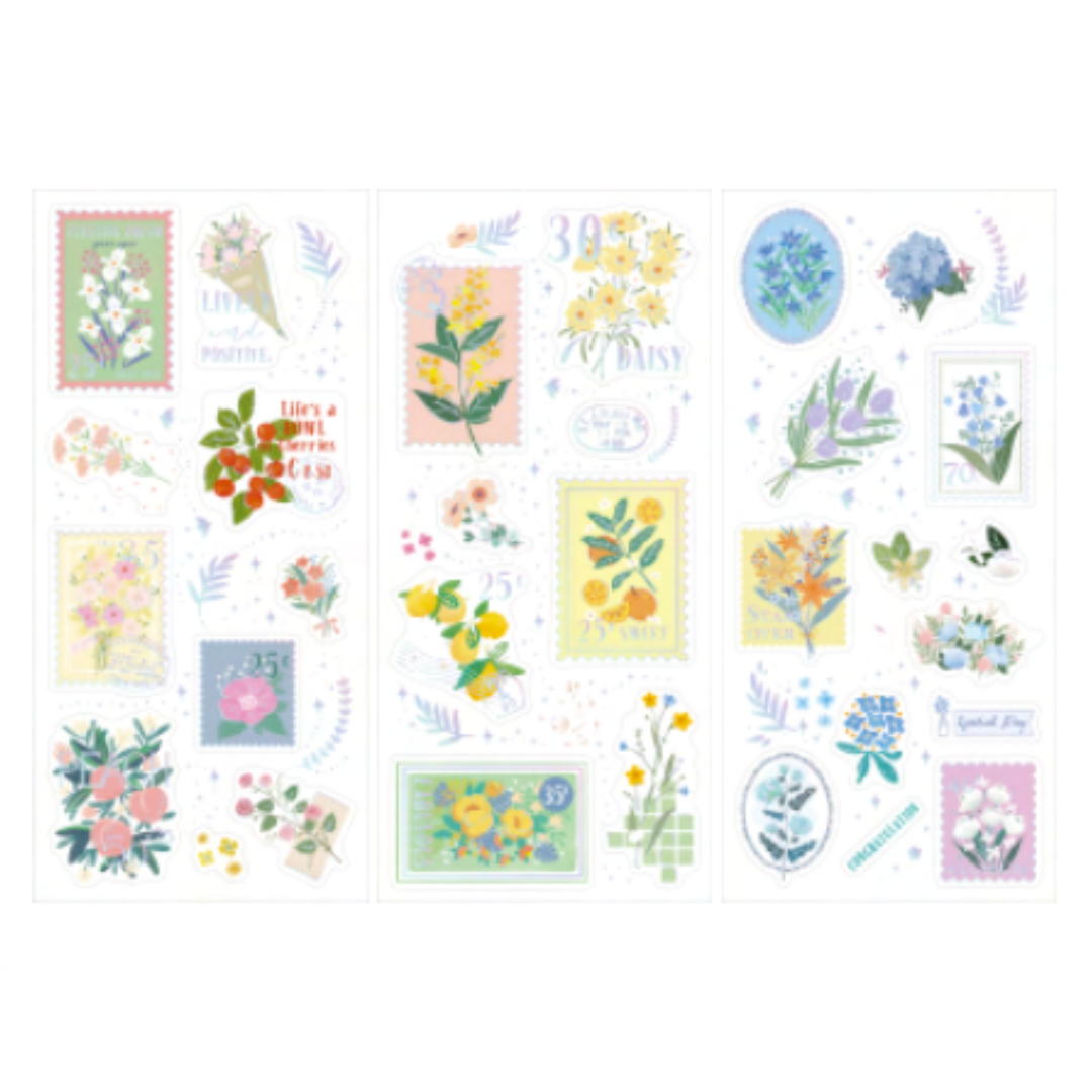 BGM Foil Stamping Iride Seal: Iride in Post Office — BGM decorative sticker — for journaling, planners and scrapbooking, at Cityluxe Singapore
