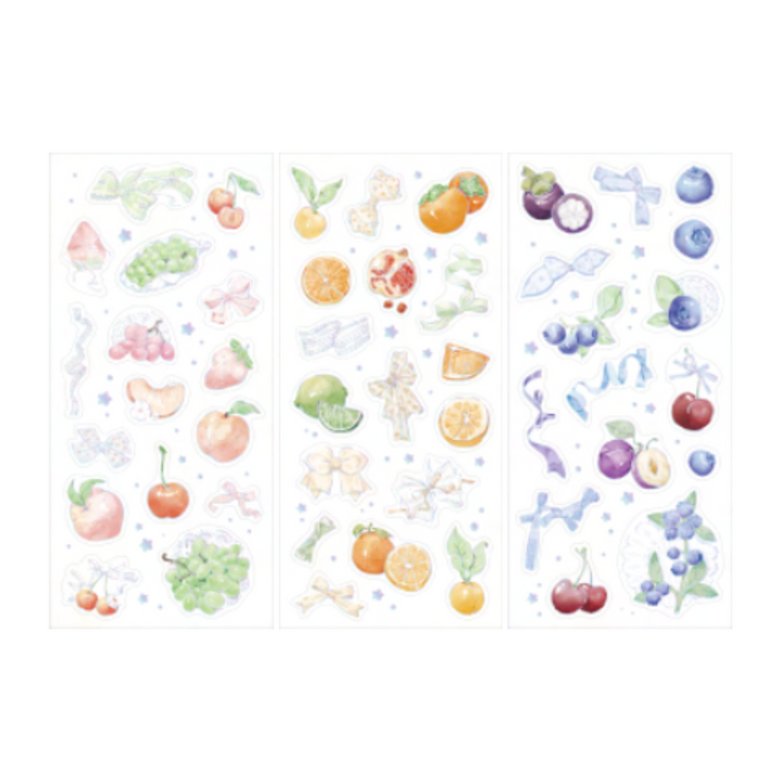 BGM Foil Stamping Iride Seal: Iride in Fruit — BGM decorative sticker — for journaling, planners and scrapbooking, at Cityluxe Singapore