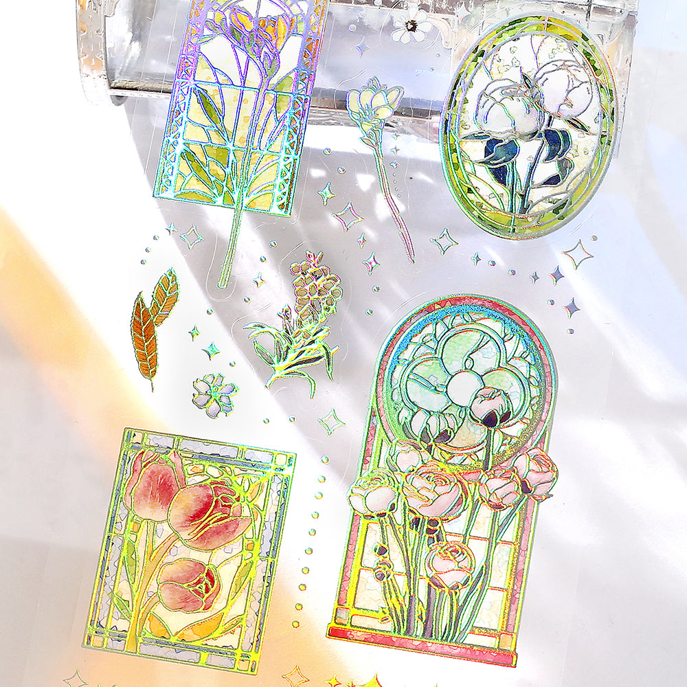 BGM Foil Stamping Iride Seal: Iride - Stained — angle view