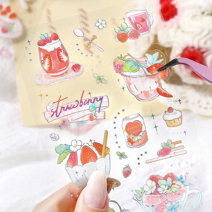 BGM Foil Stamping Iride Seal: Iride - Strawberry — angle view