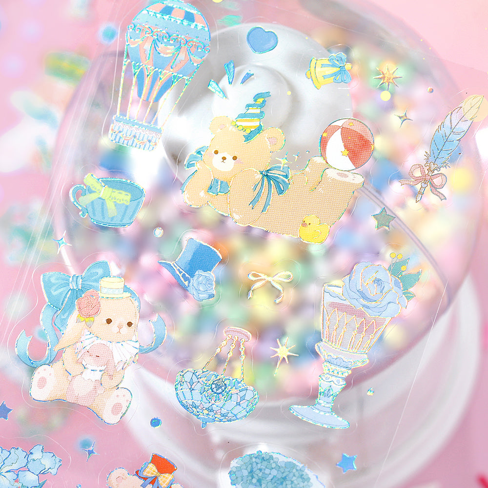 BGM Foil Stamping Iride Seal: Iride - Animal Amusement Park — angle view