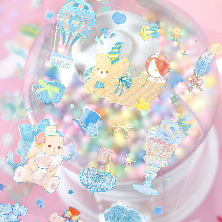 BGM Foil Stamping Iride Seal: Iride - Animal Amusement Park — angle view