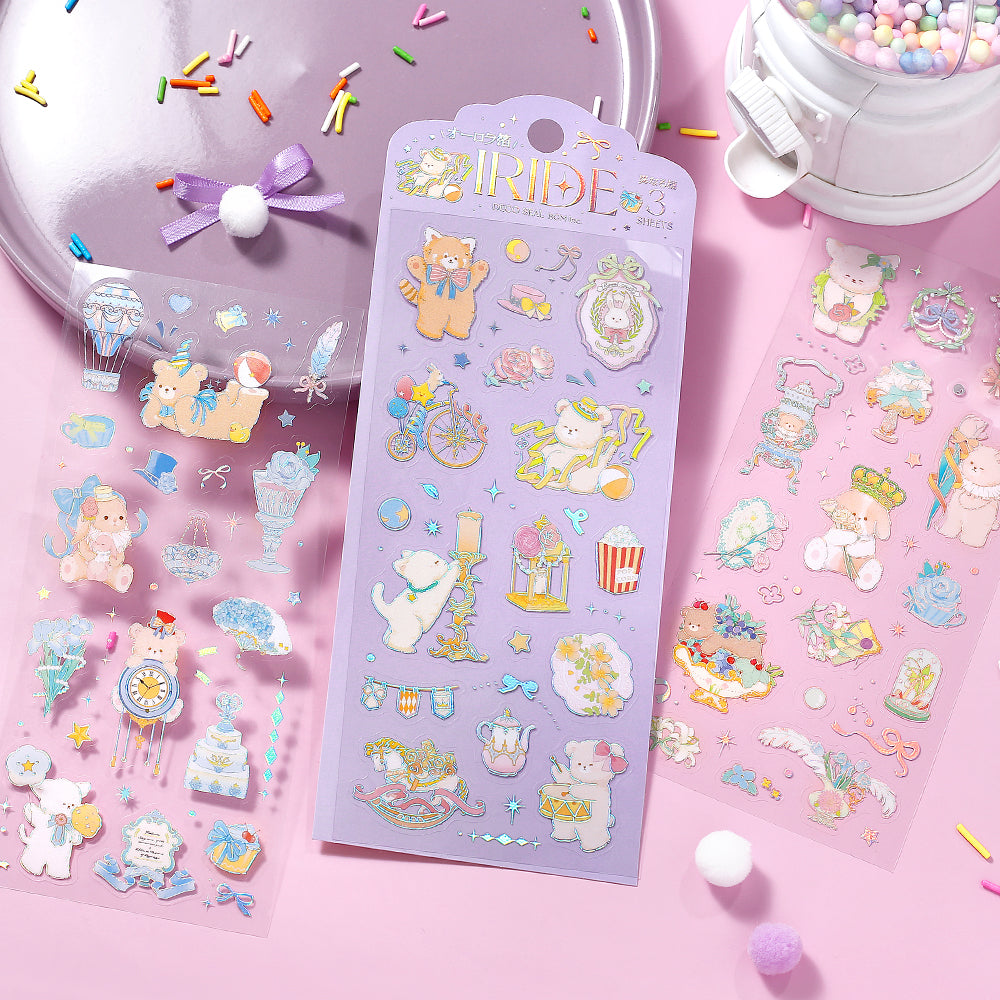 BGM Foil Stamping Iride Seal: Iride - Animal Amusement Park — with packaging