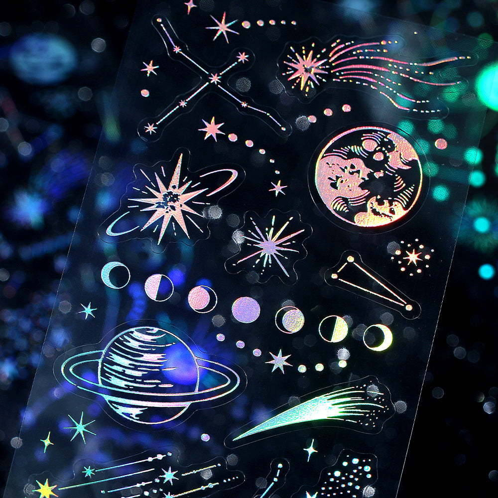BGM Foil Stamping Iride Seal: Iride - Galaxy — angle view