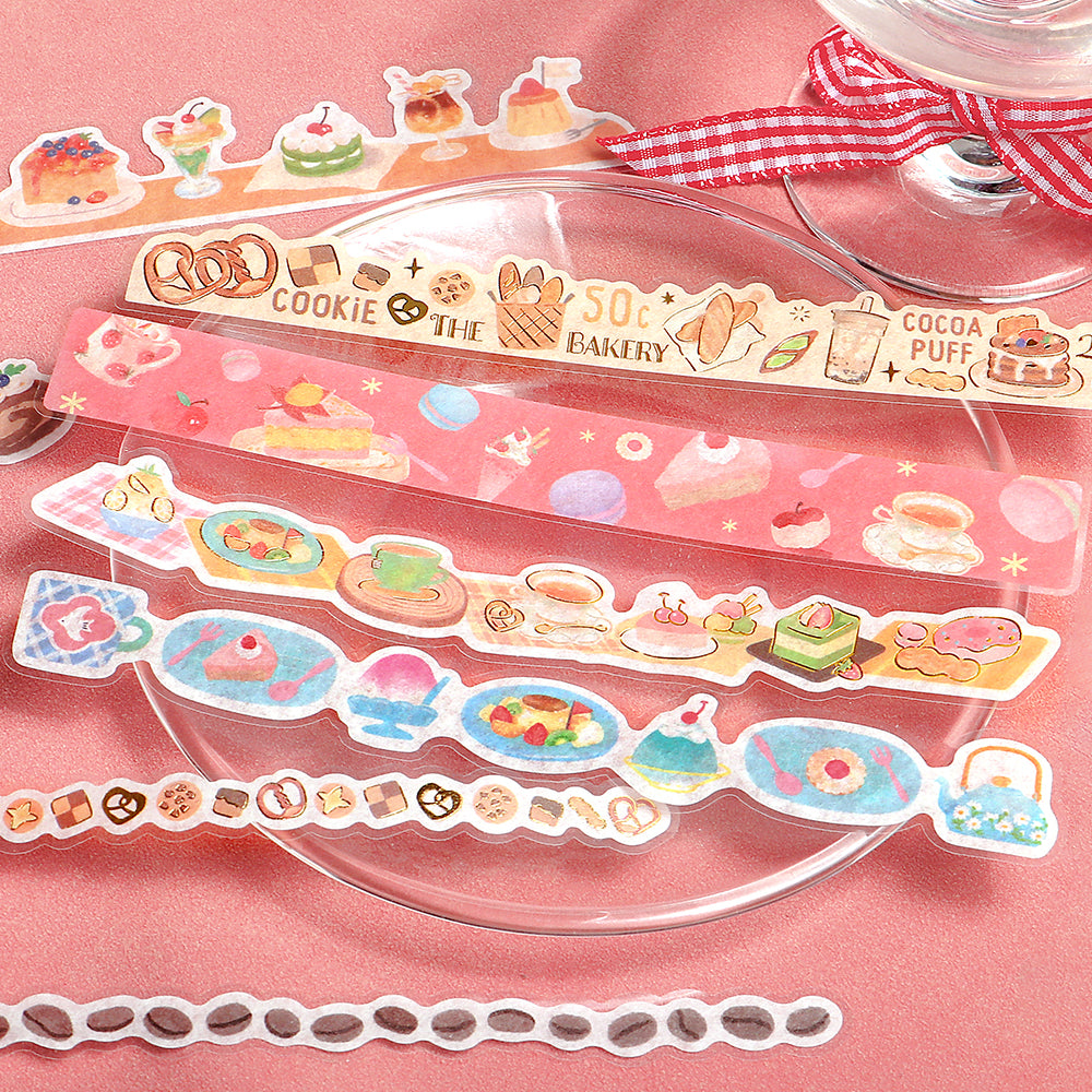 BGM Deco Sticker Ligne Seal: Ligne in Sweets Parlor — BGM decorative sticker — for journaling, planners and scrapbooking, at Cityluxe Singapore