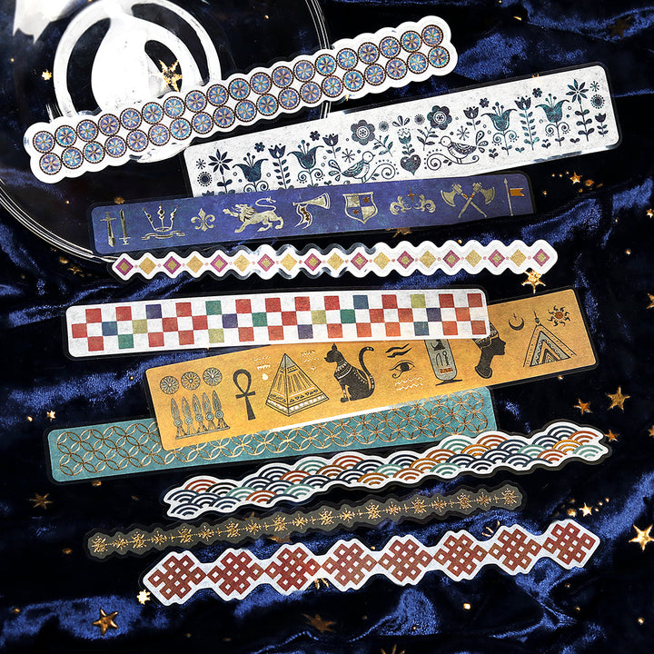 BGM Deco Sticker Ligne Seal: Ligne in Patterns of the World — BGM decorative sticker — for journaling, planners and scrapbooking, at Cityluxe Singapore