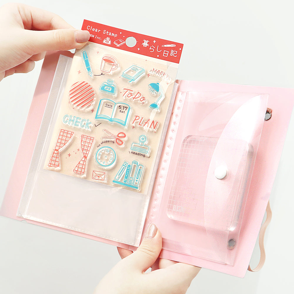 BGM Clear Stamp File – Sakura — with packaging