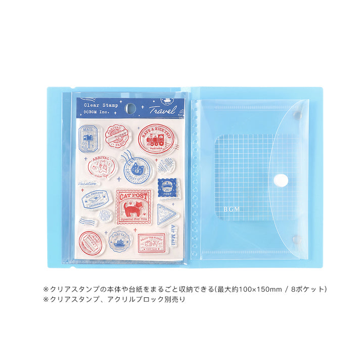 BGM Clear Stamp File - Baby Blue — side view