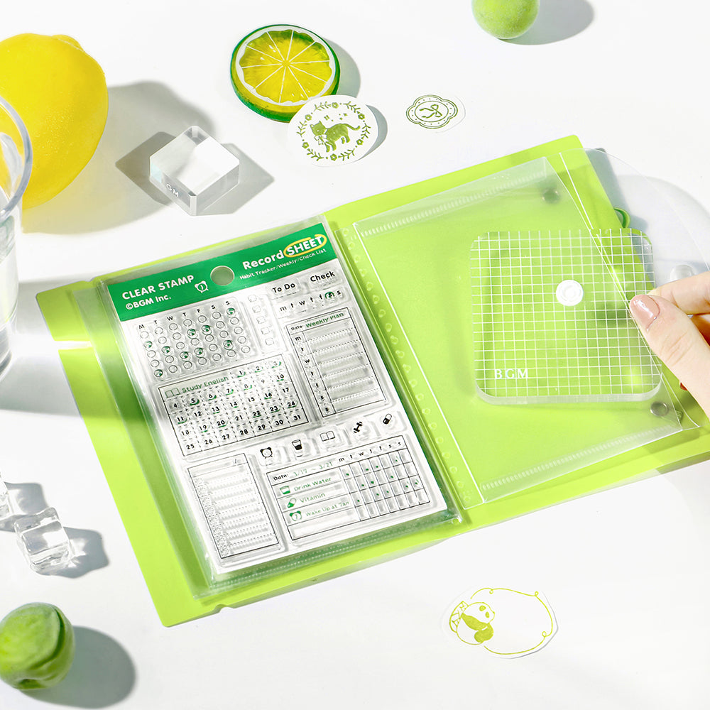 BGM Clear Stamp File - Melon — with packaging