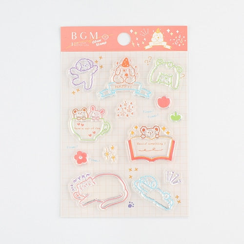 BGM Clear Stamp: Diary - Fluffy Land Animals