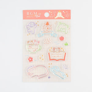 BGM Clear Stamp: Diary - Fluffy Land Animals