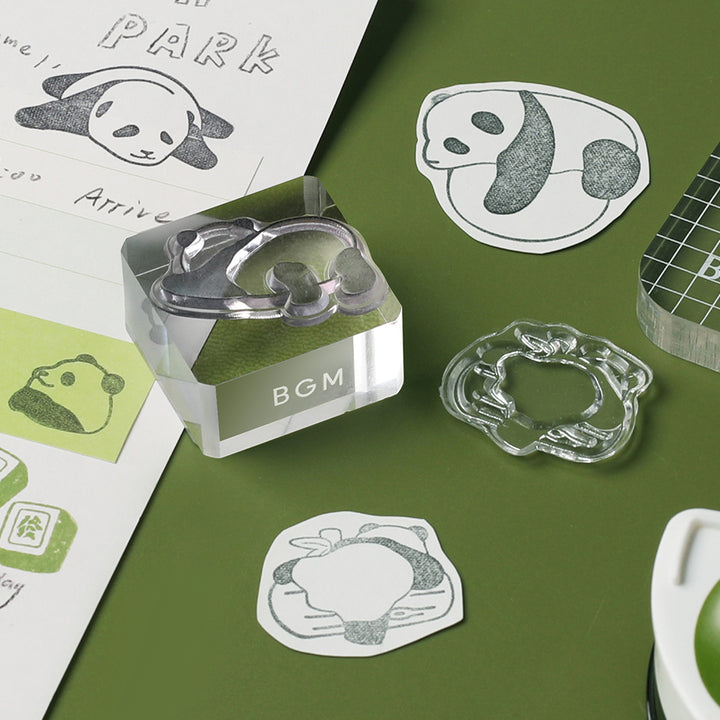 BGM Clear Stamp: Diary - Panda Diary — with packaging