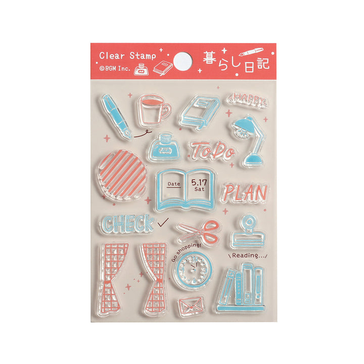BGM Clear Stamp: Diary - Life Diary — front view