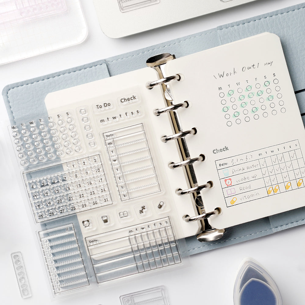 BGM Clear Stamp: Diary - Record Sheet — with packaging